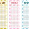 Multi Floral Free Printable To Do Lists