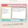 Colorful Retro Compatible Recipe Card