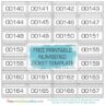 Numbered Ticket Template