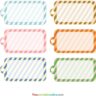 Simple Stripes Gift Tag Template