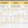 Printable Weekly Meal Planner Template