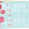 Floral Birthday Party Invitations