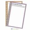 Orange & Purple Geometric Vertical Recipe Cards (3x5)