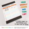 Starry Customizable Chore Chart
