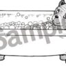 Bathtime Bear Printable Coloring Sheet