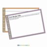 Purple & Orange Geometric Recipe Cards (4x6)