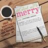 Eat, Drink, and Be Merry Holiday Recipe Cards
