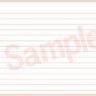 Tricolor Double Sided Lined 4x6 Recipe Cards