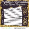 Gold Admit One Tickets