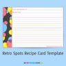 Retro Spots 3x5 Free Recipe Card Template (pdf)