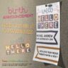 Well Hello There Printable Baby Announcement