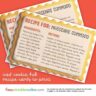4x6 Iced Cookies Recipe Cards