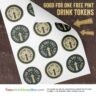 Round Printable Free Pint Tokens