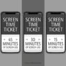 Screen Time Tickets