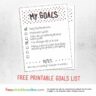 My Goals Printable To Do List
