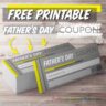 Yellow Neo Printable Father's Day Coupons