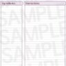 Purple Recipe Jotter Page
