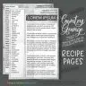 Country Grange Recipe Page (A4)