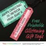 Glistening Red and Green Gift Tags