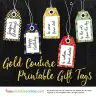 Gold Couture Gift Tags