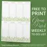 Green Patch Weekly to Do List (US Letter)