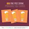 One Free Beer IOU Coupon
