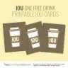 Coffee Themed Printable IOU Vouchers
