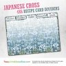 Japanese Cross Recipe Card Dividers