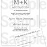 Monogram Wedding Invitation Template