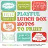 Playful Lunch Box Notes