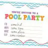 Kids Pool Party Invitations (Horizontal)