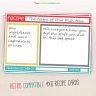 Colorful Retro Compatible Recipe Card