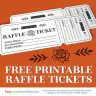 Rosy Raffle Ticket Template