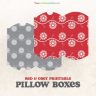 Spirolap Patterned Free Printable Pillow Boxes
