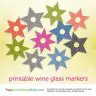 Star Shaped Wine Glass Markers