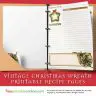 Vintage Christmas Wreath Recipe Pages