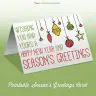 Wishing You and Yours Printable Holiday Card