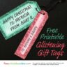 Glistening Red and Green Gift Tags