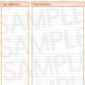 Orange Recipe Jotter Page