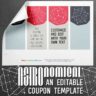 Astronomical Editable Coupon Template