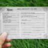Hand Drawn Black and White Recipe Cards