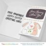 Bunny Cute Printable Easter Card