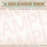Retro Treated 4 x 6 Printed Recipe Card