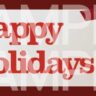 Happy Holidays Bow Card