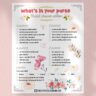 What's in your purse bridal shower game (US Letter)