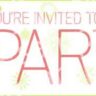 Pink and Green Holiday Invitation Cards