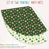 60s Floral Printable Party Hats