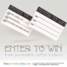 Curly Enter to Win Raffle Tickets
