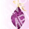 Dangling Purple Ornament Card