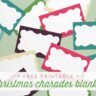Christmas Charades Blanks